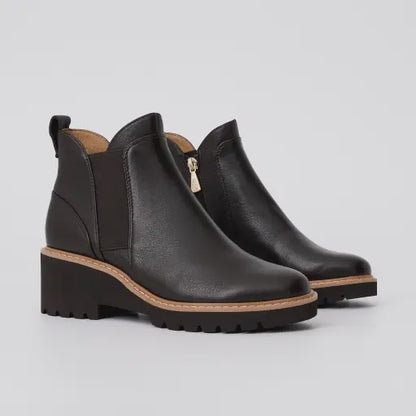HP-S4 (Hush puppies women's wendy wedge ankle boot black) 52696800