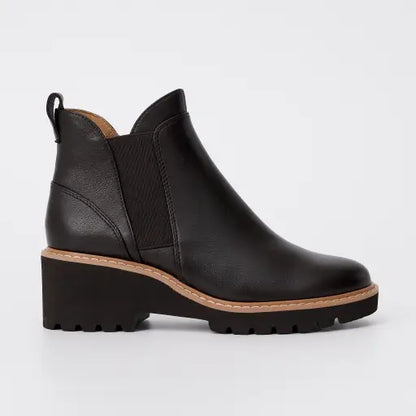 HP-S4 (Hush puppies women's wendy wedge ankle boot black) 52696800