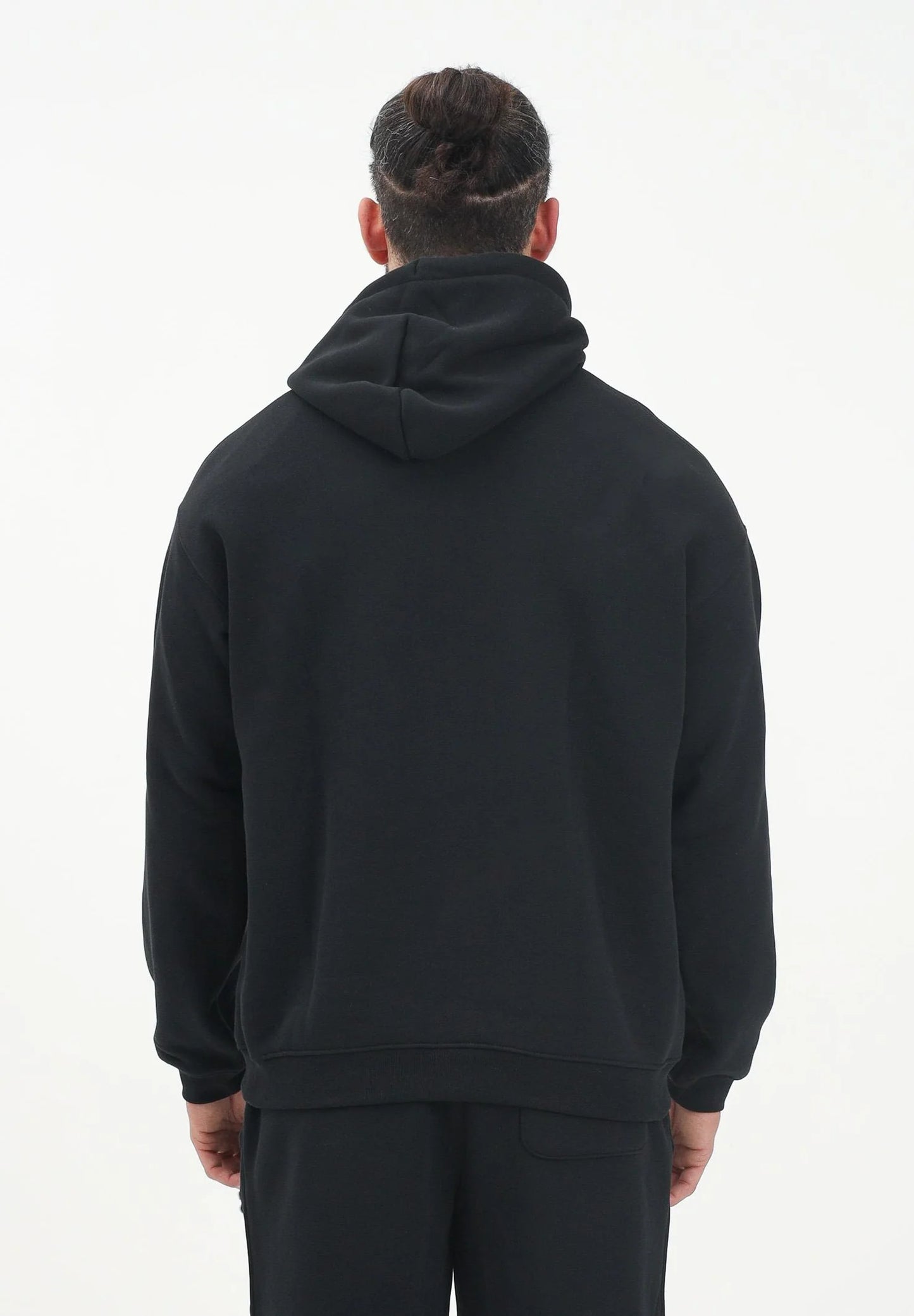 LCA-W22 (Lacoste croc signature loose fit hoodie black) 725910761