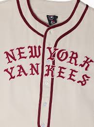 MJA-F15 (Majestic new york yankees black letter baseball replica jersey cream puff) 52695652