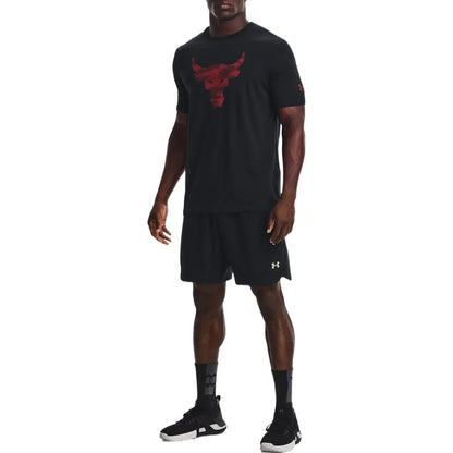 UAA-R5 (Mens project rock brahma bull short sleeve tee black/heritage red) 32292608