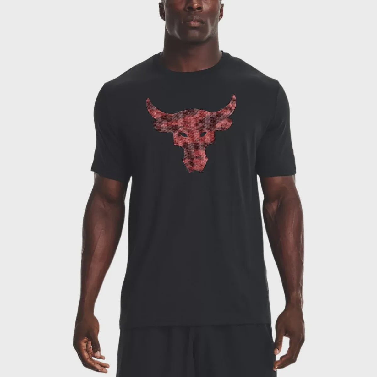 UAA-R5 (Mens project rock brahma bull short sleeve tee black/heritage red) 32292608