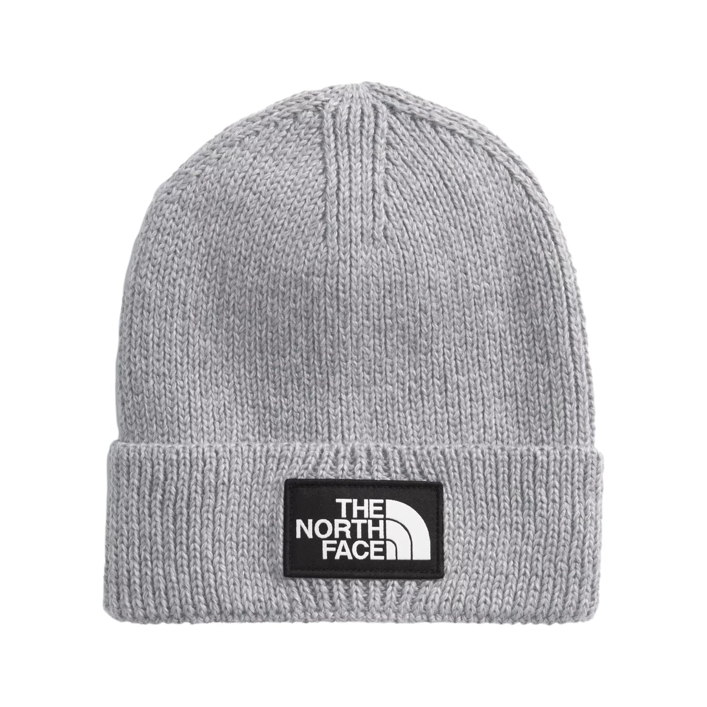 NFA-C8 (The north face logo boxed cuffed beanie medium grey) 92592391