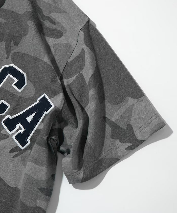 NTA-H16 (Nautica arch logo short sleeve camoflough t-shirt grey) 62697391