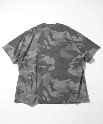NTA-H16 (Nautica arch logo short sleeve camoflough t-shirt grey) 62697391