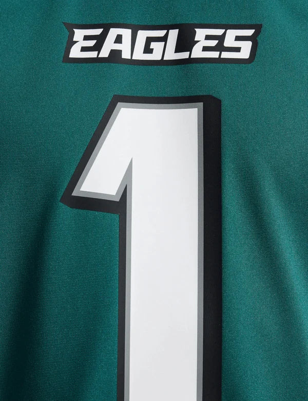 NA-G50 (Nike nfl philadelphia eagles jalen hurts #1 home game jersey sport teal) 926910000