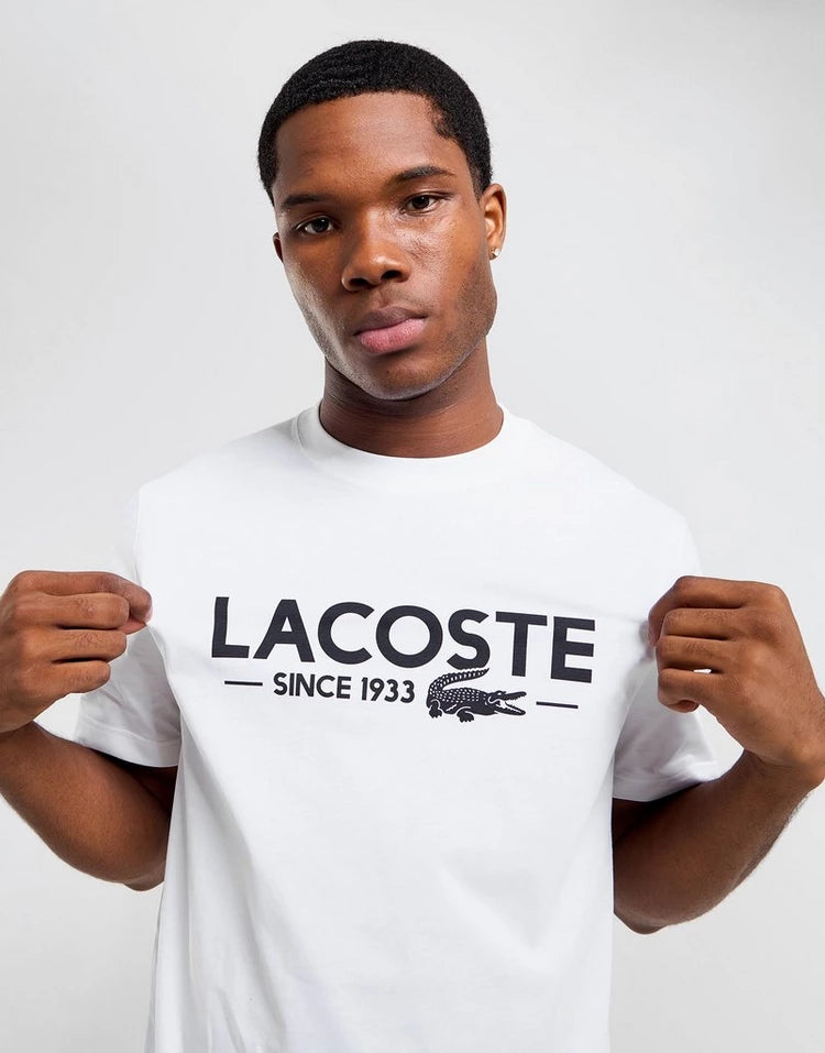 LCA-Q21 (Lacoste 1933 graphic t-shirt white) 12596087