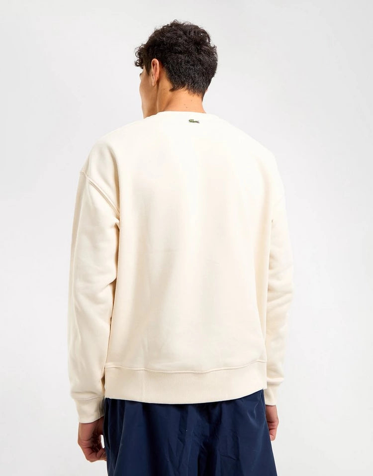 LCA-Z22 (Lacoste big croc loose fit sweatshirt flour) 725910108