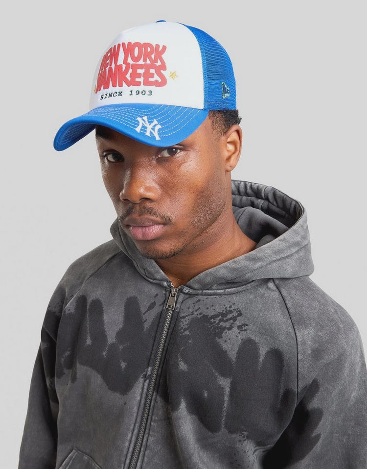 NEC-J70 (New era 940 A frame puff trucker new york yankees optic white/sweatband blue osfm) 112592890