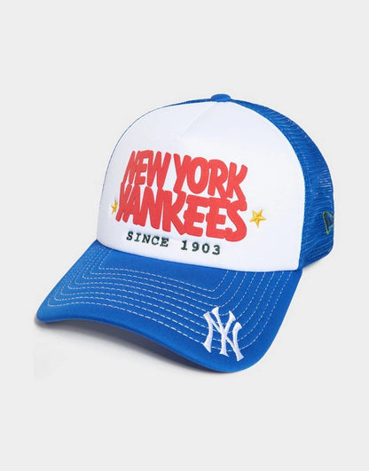 NEC-J70 (New era 940 A frame puff trucker new york yankees optic white/sweatband blue osfm) 112592890