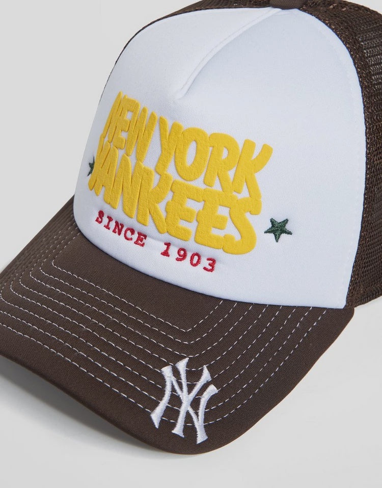 NEC-K70 (New era 940 A frame puff trucker new york yankees optic white/burnt wood osfm) 112592890