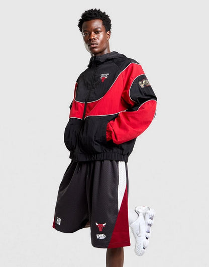 MNA-S50 (Mitchell & ness nylon tracksuit jacket chicago bulls black/red) 42698636
