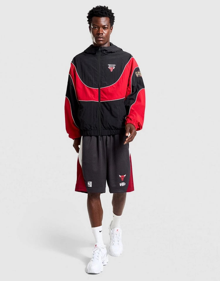 MNA-S50 (Mitchell & ness nylon tracksuit jacket chicago bulls black/red) 42698636