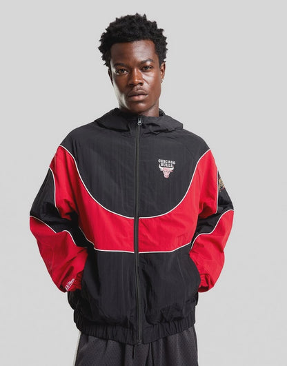 MNA-S50 (Mitchell & ness nylon tracksuit jacket chicago bulls black/red) 42698636