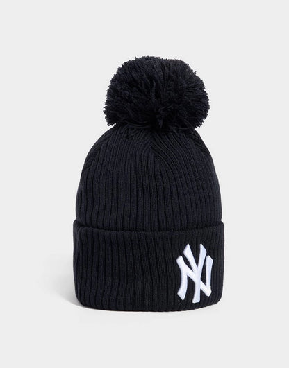 NEC-O73 (New era leagues icon new york yankees pom knit beanie in official team colours) 52692395