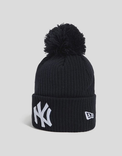 NEC-O73 (New era leagues icon new york yankees pom knit beanie in official team colours) 52692395