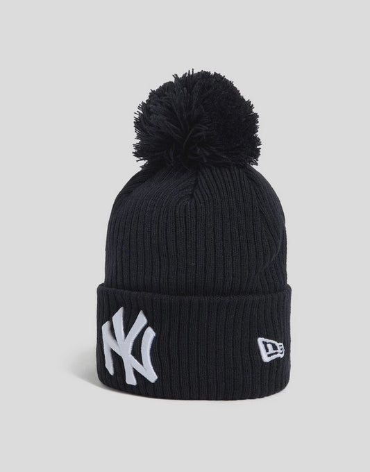 NEC-O73 (New era leagues icon new york yankees pom knit beanie in official team colours) 52692395