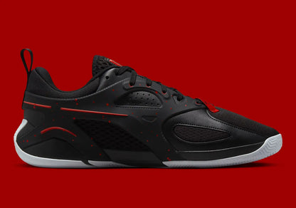 N-L139 (Nike jordan heir basketball shoes black/red)