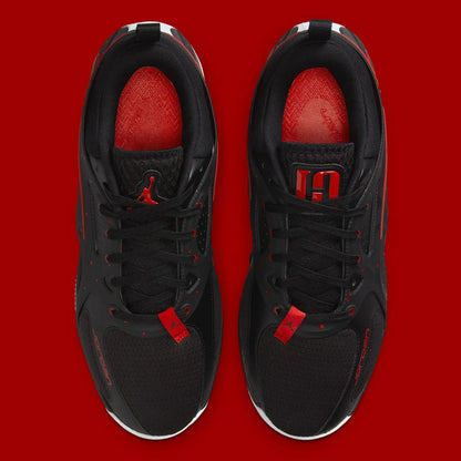 N-L139 (Nike jordan heir basketball shoes black/red)