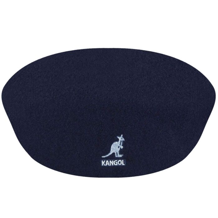 K-K (Kangol 504 Cheese cutter flat wool dark blue) 92594695