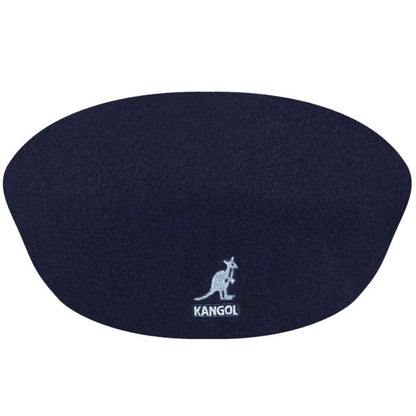 K-K (Kangol 504 Cheese cutter flat wool dark blue) 92594695