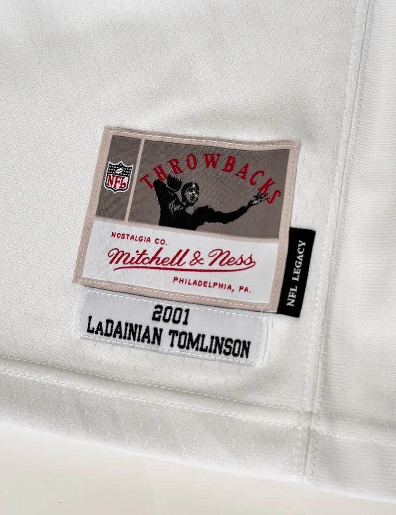 MNA-I52 (Mitchell & ness nfl san diego chargers 2001 ladainian tomlinson legacy jersey white) 726910869