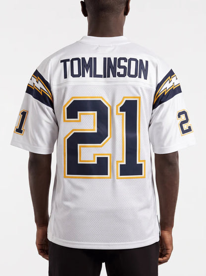 MNA-I52 (Mitchell & ness nfl san diego chargers 2001 ladainian tomlinson legacy jersey white) 726910869