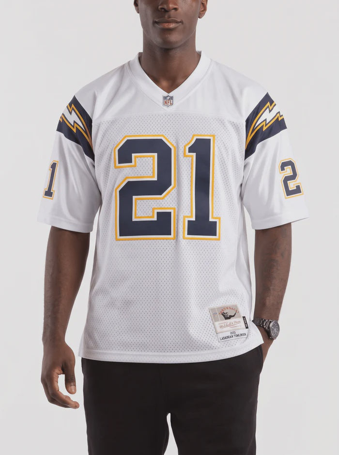 MNA-I52 (Mitchell & ness nfl san diego chargers 2001 ladainian tomlinson legacy jersey white) 726910869