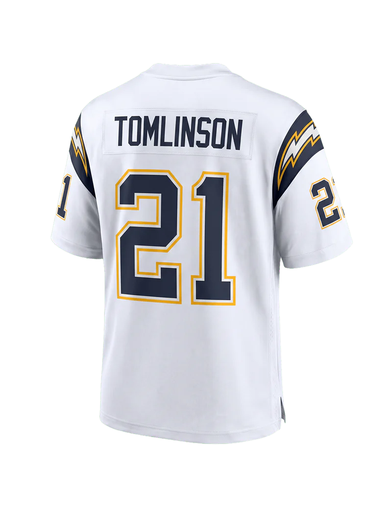 MNA-I52 (Mitchell & ness nfl san diego chargers 2001 ladainian tomlinson legacy jersey white) 726910869