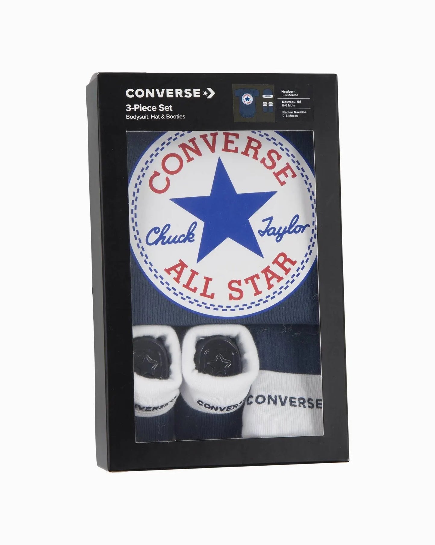 CTA-E (Converse baby chuck patch 3 piece set navy) 72692000