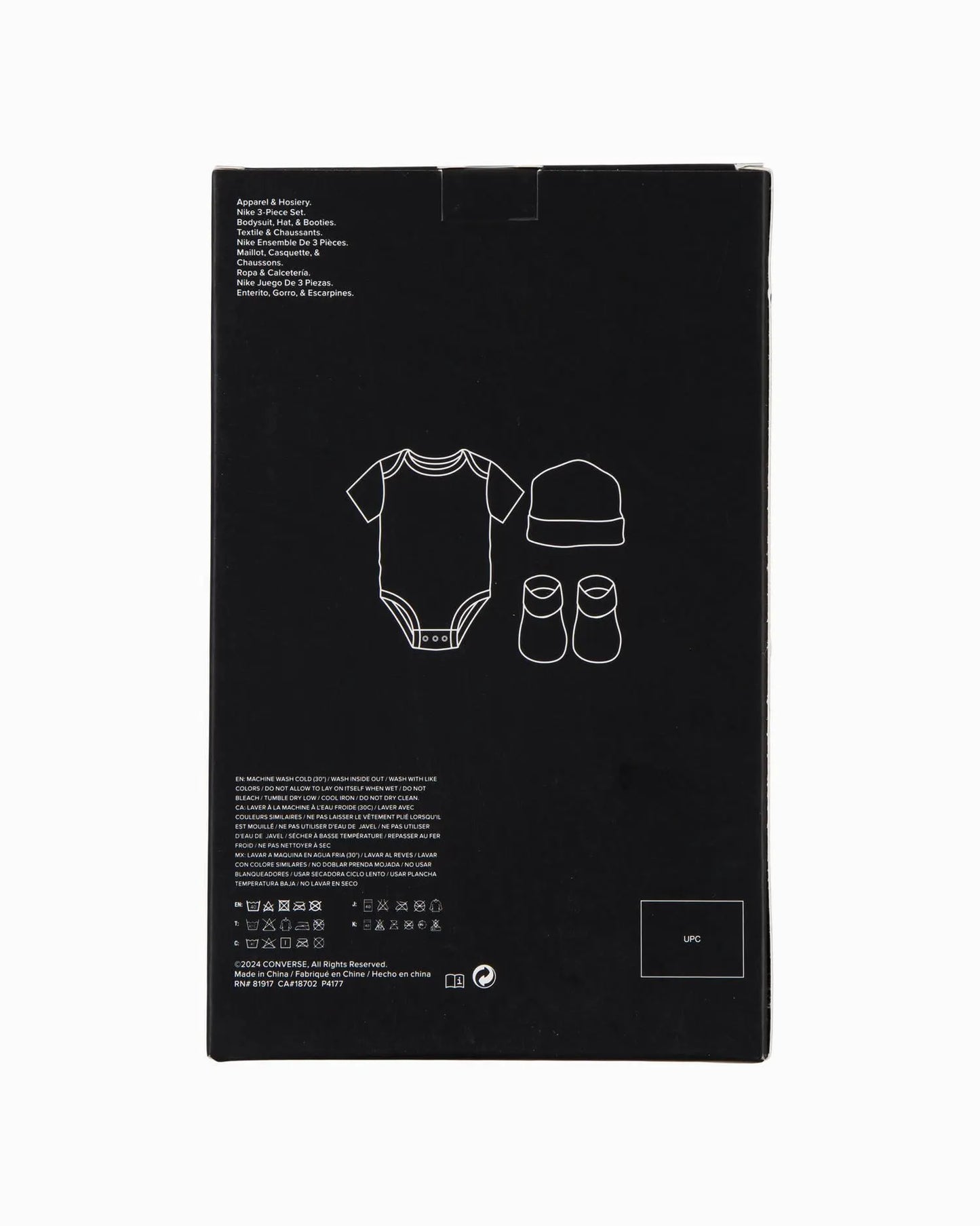 CTA-E (Converse baby chuck patch 3 piece set navy) 72692000