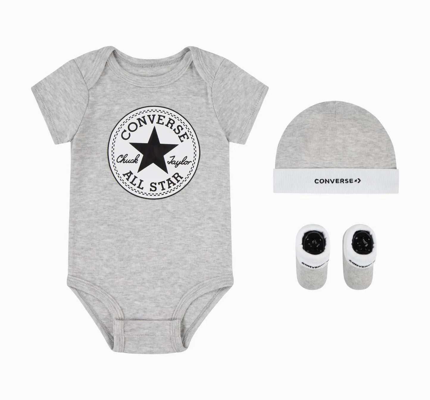 CTA-F (Converse baby chuck patch 3 piece set grey heather) 72692000