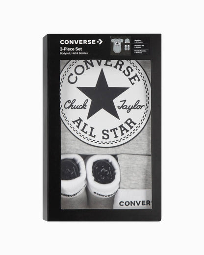 CTA-F (Converse baby chuck patch 3 piece set grey heather) 72692000