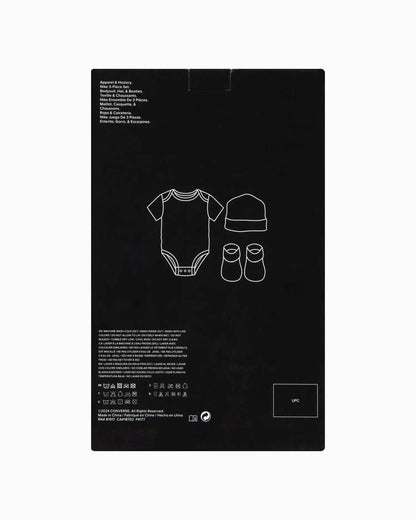 CTA-F (Converse baby chuck patch 3 piece set grey heather) 72692000