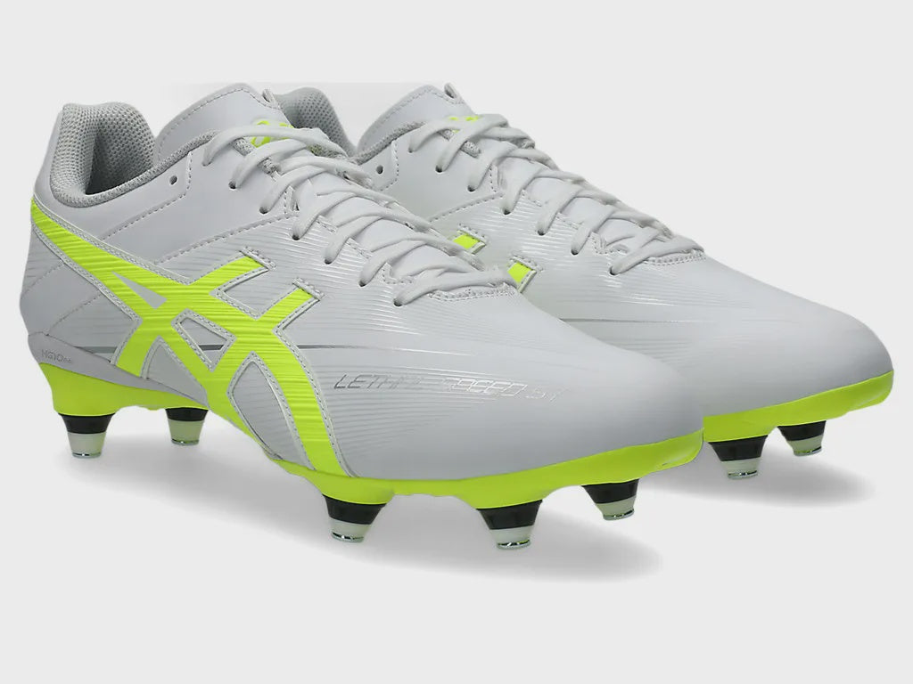 AS-O19 (Asics lethal speed st 3 boot white/safety yellow) 526910150