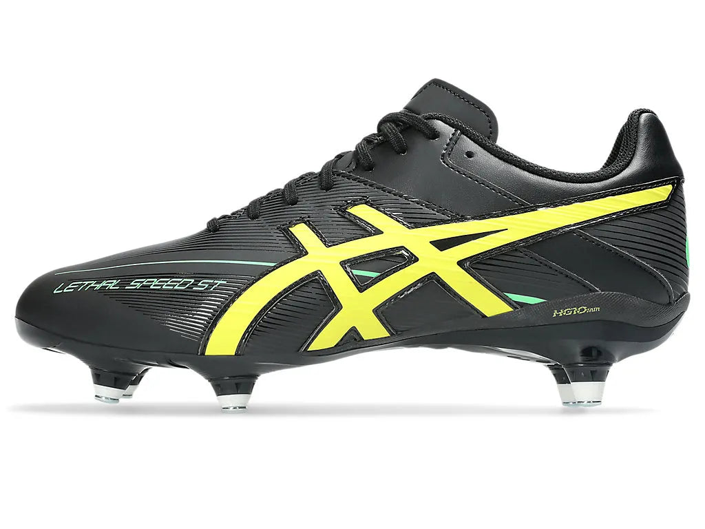 AS-P19 (Asics lethal speed st 3 boot black/lemon grass) 526910125