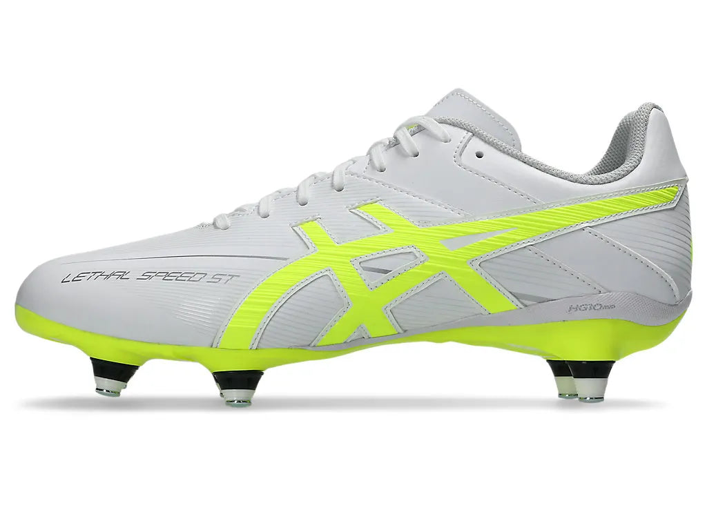 AS-O19 (Asics lethal speed st 3 boot white/safety yellow) 526910150
