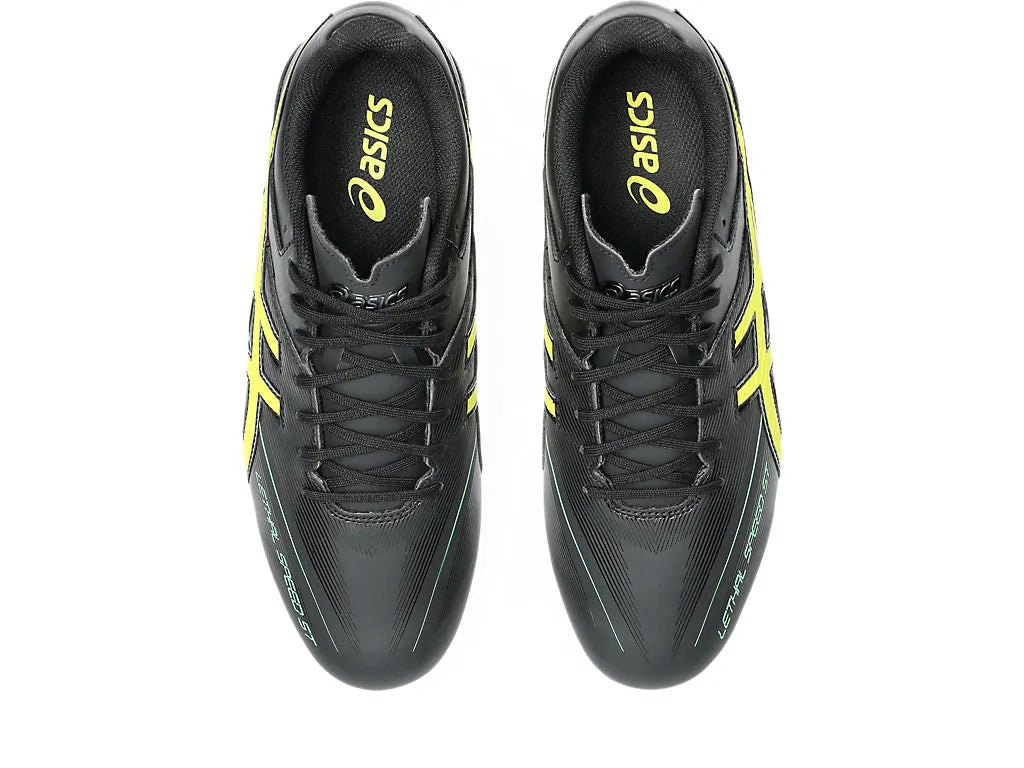 AS-P19 (Asics lethal speed st 3 boot black/lemon grass) 526910125