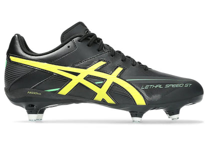 AS-P19 (Asics lethal speed st 3 boot black/lemon grass) 526910125