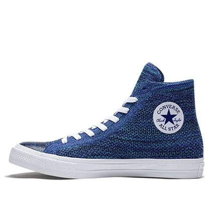 CT-X38 (Converse chuck taylor x nike all star flyknit hi true indigo/chlorine blue)