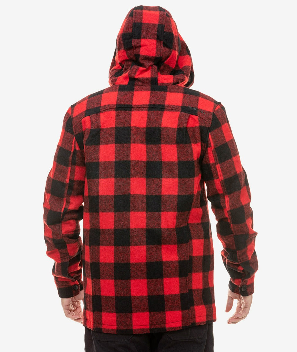 SNA-G (Swanndri check hudson hoodie red/black) 823915714 SWANNDRI