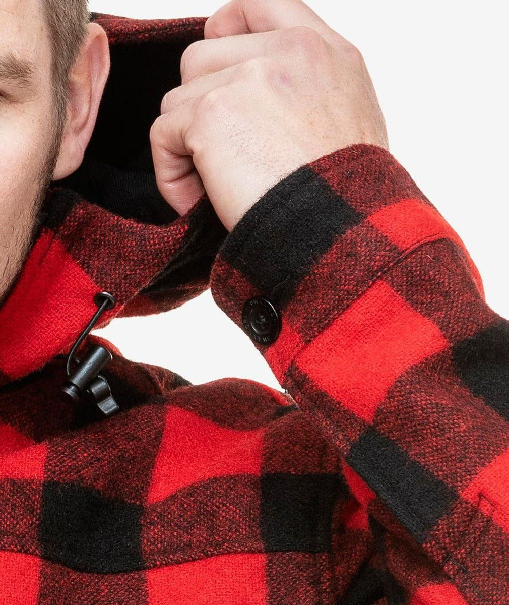 SNA-G (Swanndri check hudson hoodie red/black) 823915714 SWANNDRI