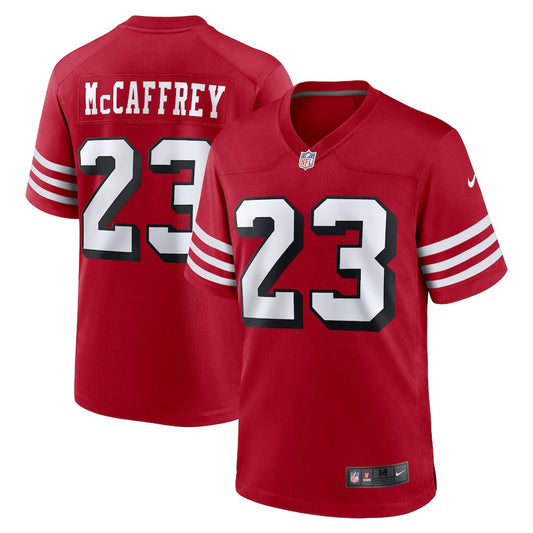 NA-V47 (Nike san francisco 49ers christian mc caffrey game alternate player jersey gym red) 102599086