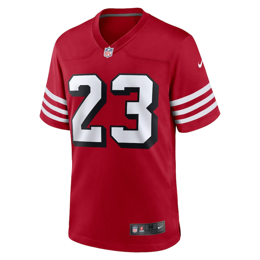 NA-V47 (Nike san francisco 49ers christian mc caffrey game alternate player jersey gym red) 102599086