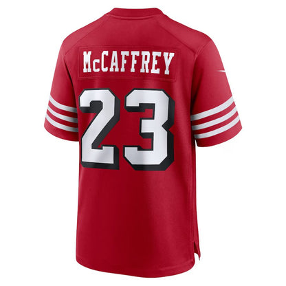 NA-V47 (Nike san francisco 49ers christian mc caffrey game alternate player jersey gym red) 102599086