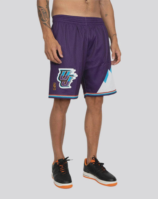 MNA-O34 (Mitchell and ness swingman shorts road jazz 96-97 purple) 12496956