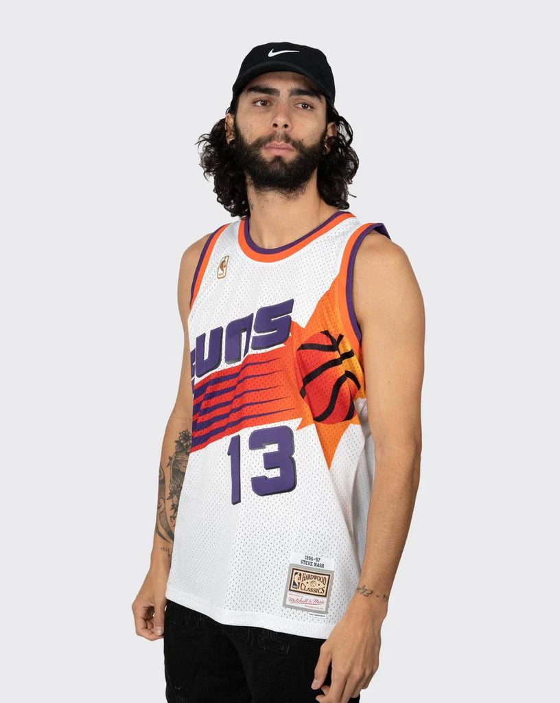 MNA-S25 (Mitchell and ness swingman jersey suns nash 96-97 home white) 12398260 MITCHELL AND NESS