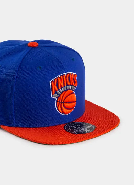 MNA-Z27 (Mitchell and ness team 2 tone 2.0 fitted hwc hat knicks blue) 52392824