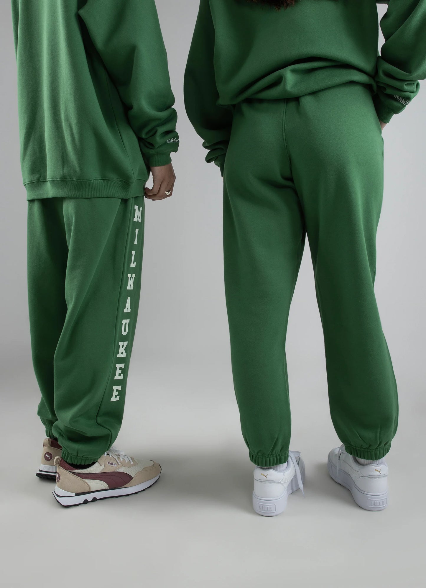 MNA-T27 (Mitchell and ness anniversary sweatpants bucks green) 52396087