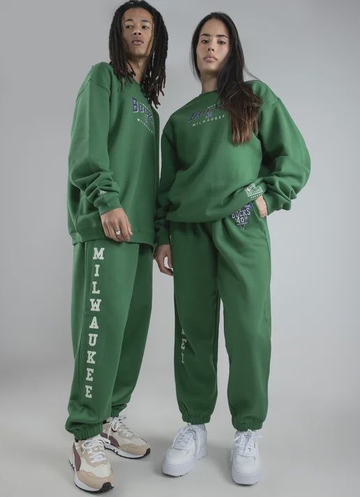 MNA-T27 (Mitchell and ness anniversary sweatpants bucks green) 52396087